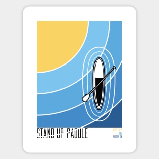 Keep Calm and Paddle On Sticker